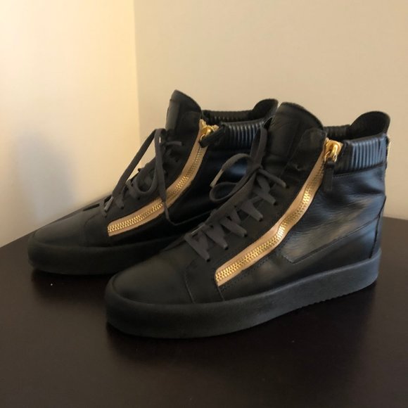 Giuseppe Zanotti Men's Kriss Leather Sneakers, Size 44 EU - Picture 7 of 7